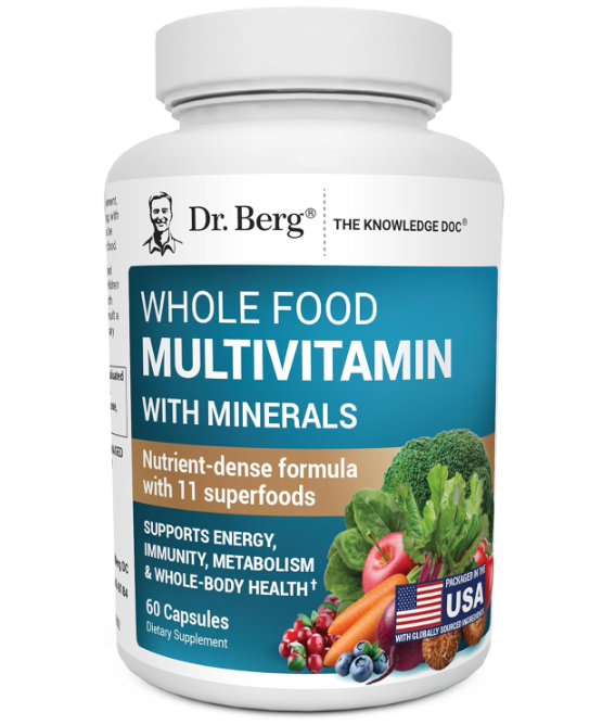 Dr. Berg Whole Food Multivitamin with Minerals - 60 Capsules