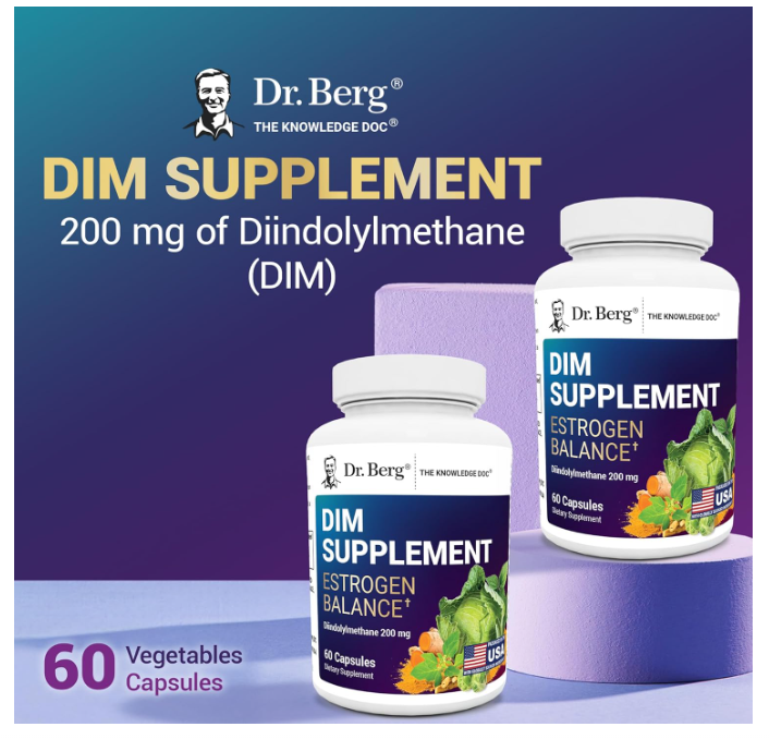 Dr. Berg DIM Supplement Estrogen Balance - 60 Capsules