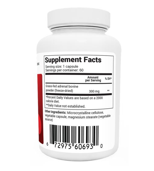 Dr. Berg Adrenal Glandular - 60 Capsules