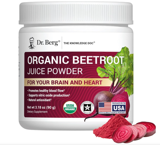Dr. Berg Raw Organic Beetroot Juice Powder