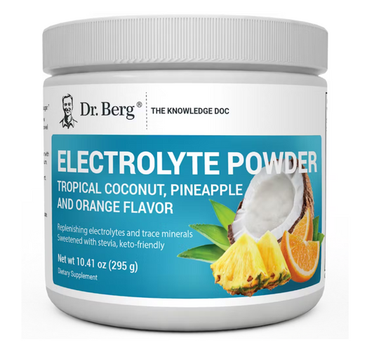 Dr. Berg Electrolyte Tropical Coconut Pineapple & Orange 50-Servings