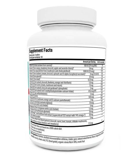 Dr. Berg Kids Chewable Multivitamin - Mixed Berry Flavor 60-Wafers