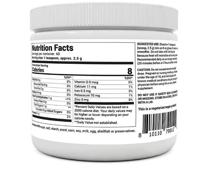 Dr. Berg Raw Wheatgrass Juice Powder - 100% Organic & Cold-Pressed - 60-Servings