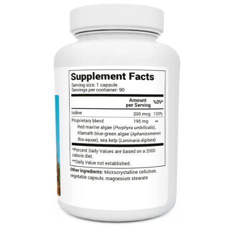 Dr. Berg Sea Kelp Enhanced Iodine - 90 Capsules