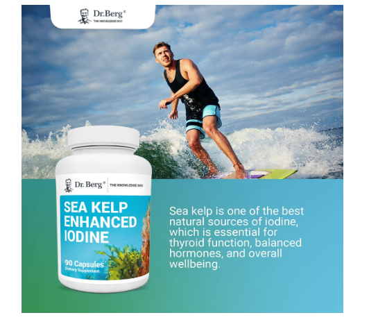 Dr. Berg Sea Kelp Enhanced Iodine - 90 Capsules
