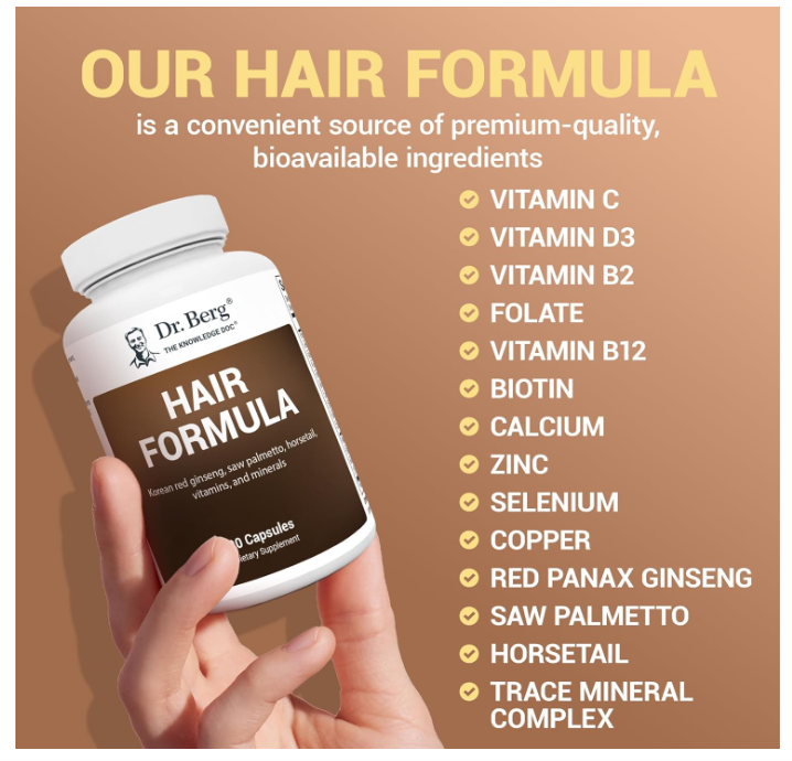 Dr. Berg Hair Formula - 90 Capsules