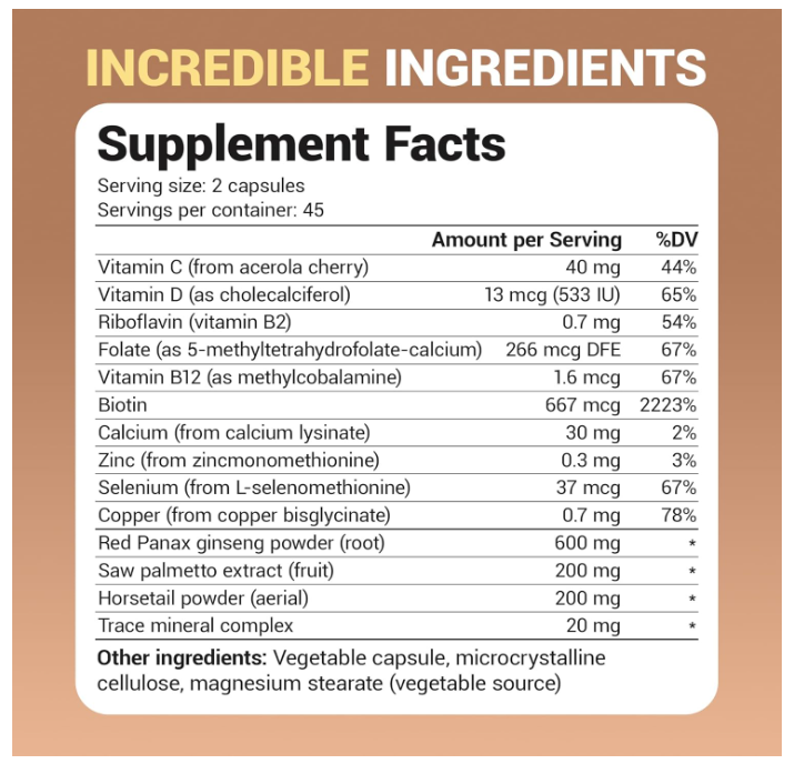 Dr. Berg Hair Formula - 90 Capsules