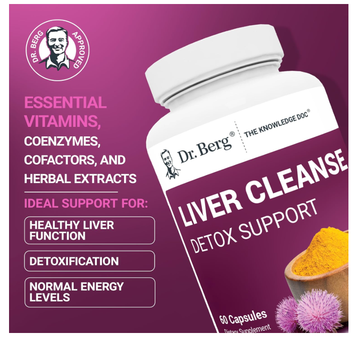 Dr. Berg Liver Cleanse Detox Support - Vegetable Capsules
