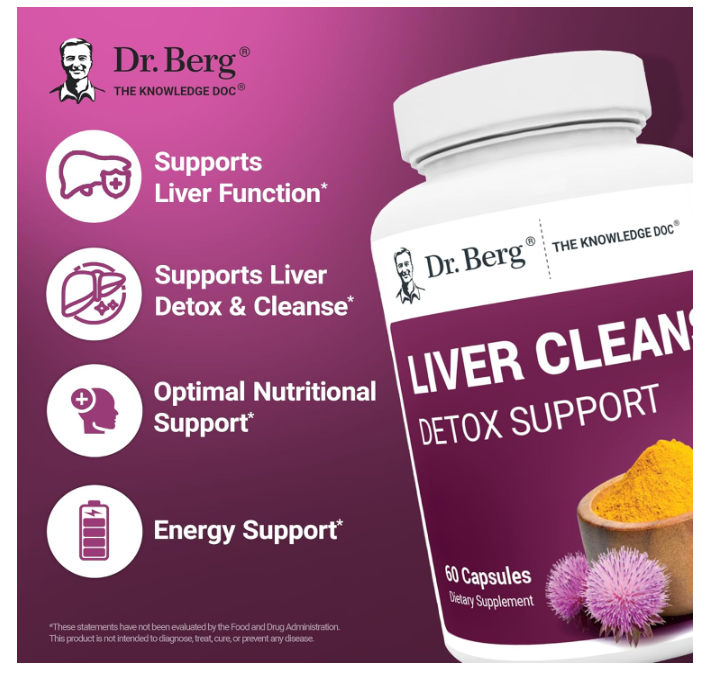 Dr. Berg Liver Cleanse Detox Support - Vegetable Capsules