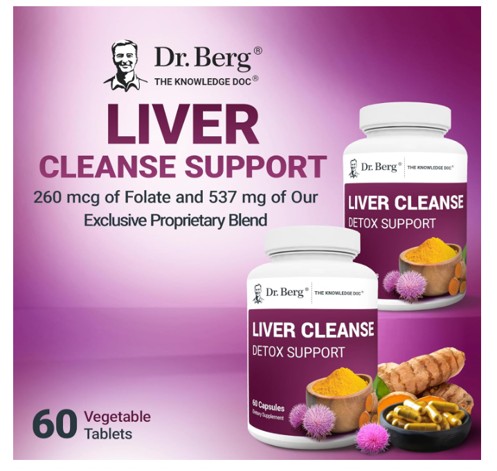 Dr. Berg Liver Cleanse Detox Support - Vegetable Capsules