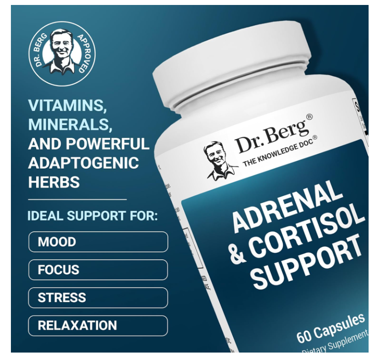 Dr. Berg Adrenal & Cortisol Support - 60 Capsules
