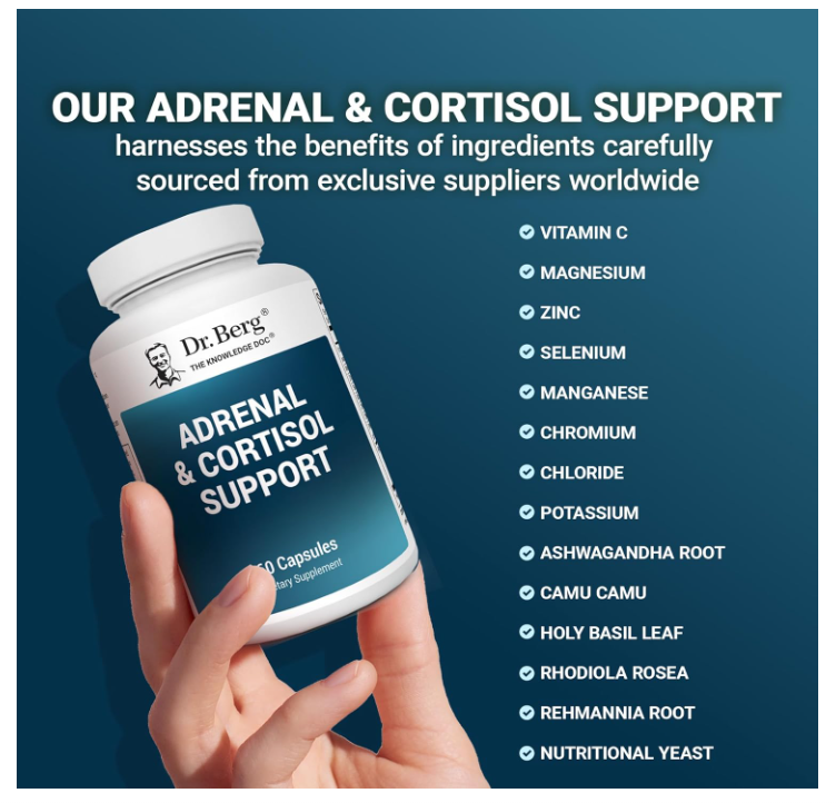 Dr. Berg Adrenal & Cortisol Support - 60 Capsules