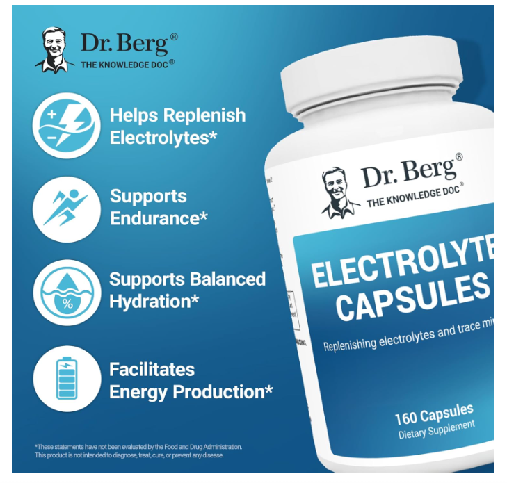 Dr. Berg Electrolyte Capsules - 160 Capsules