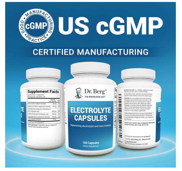 Dr. Berg Electrolyte Capsules - 160 Capsules