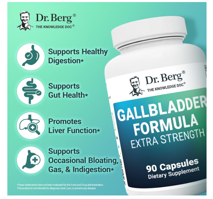 Dr. Berg Gallbladder Formula Extra Strength - 90 Capsules