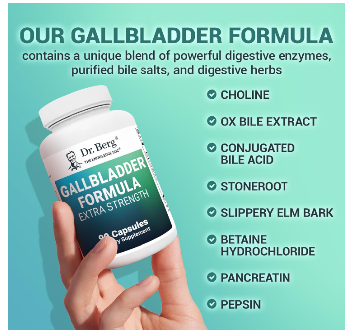 Dr. Berg Gallbladder Formula Extra Strength - 90 Capsules