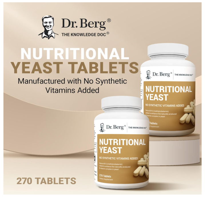 Dr. Berg Nutritional Yeast 270 Tablets (EXP. 05/25)
