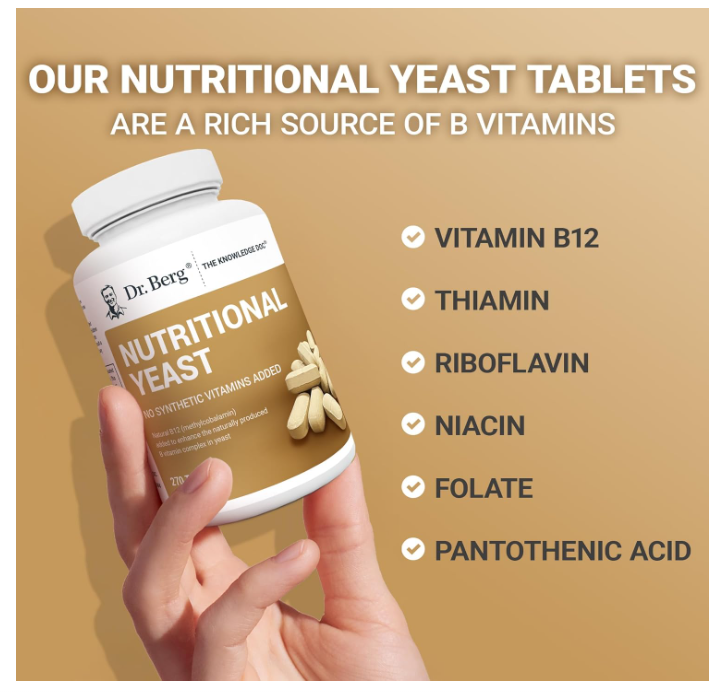 Dr. Berg Nutritional Yeast 270 Tablets (EXP. 05/25)