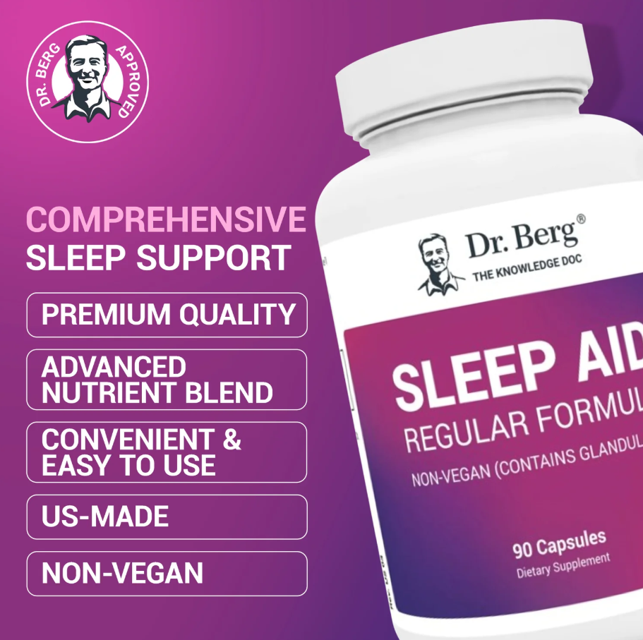 Dr. Berg Sleep Aid Regular Formula - 90 Capsules