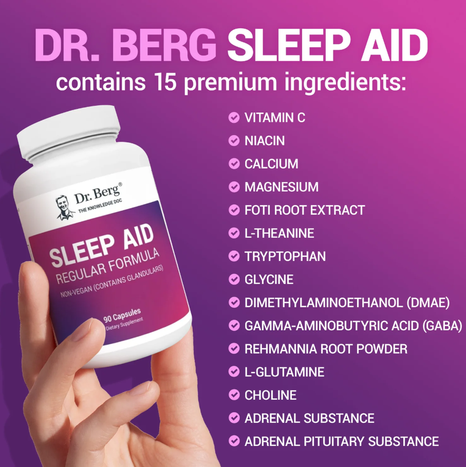 Dr. Berg Sleep Aid Regular Formula - 90 Capsules