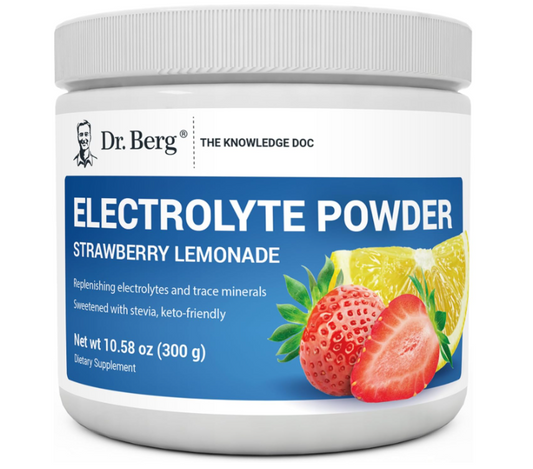 Dr. Berg Electrolyte Powder Strawberry Lemonade 50-Servings