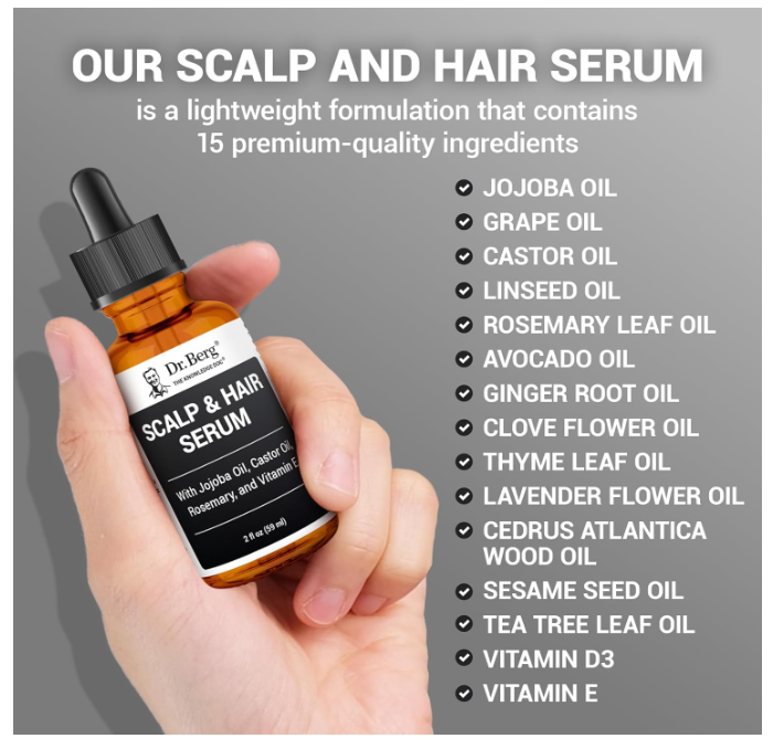 Dr. Berg Scalp & Hair Serum - 59 ML