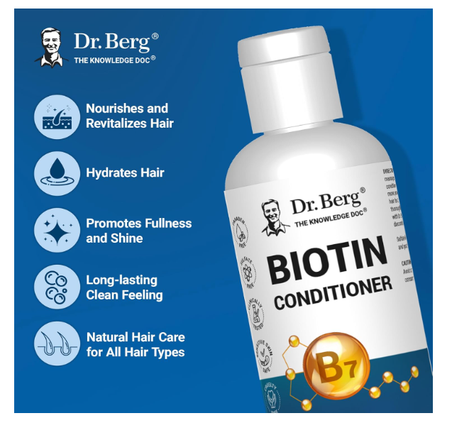 Dr. Berg Biotin Conditioner 236 ML - New and Improved