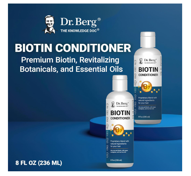 Dr. Berg Biotin Conditioner 236 ML - New and Improved