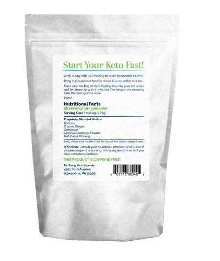 Dr. Berg Keto Fasting Tea Sweetened 28-Teabags