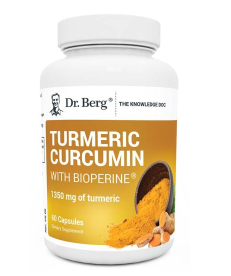 Dr. Berg 1,350 mg Turmeric Curcumin with Biopterin 60 Capsules