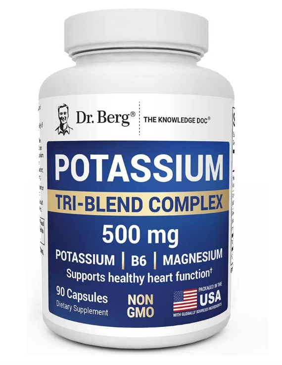 Dr. Berg Potassium Tri-Blend Complex - 90 Capsules