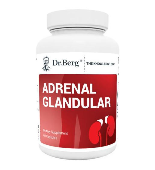 Dr. Berg Adrenal Glandular 60 Capsules (Expiration Date - August 2024)