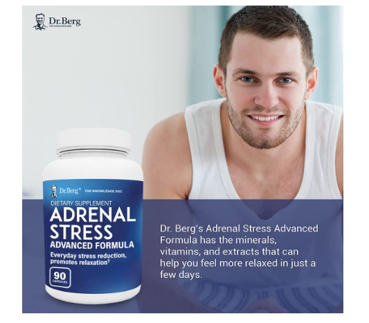 Dr. Berg Adrenal Stress Advanced Formula 90 Capsules (Expiration Date - July 2024)