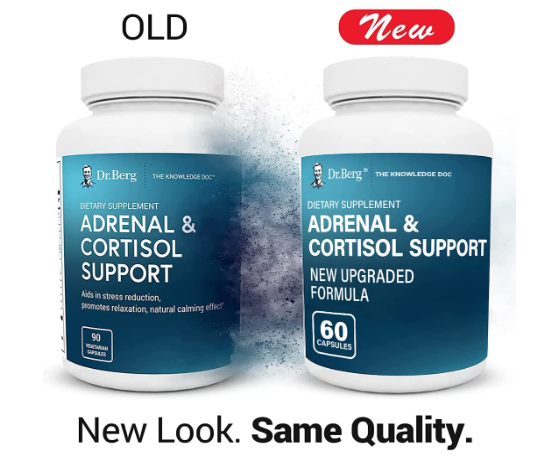 Dr. Berg Adrenal & Cortisol Support 60 Capsules (Expiration Date - April 2024)
