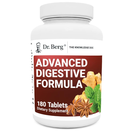 Dr. Berg Advanced Digestive Formula 180 Tablets (Expiration Date - October 2024)