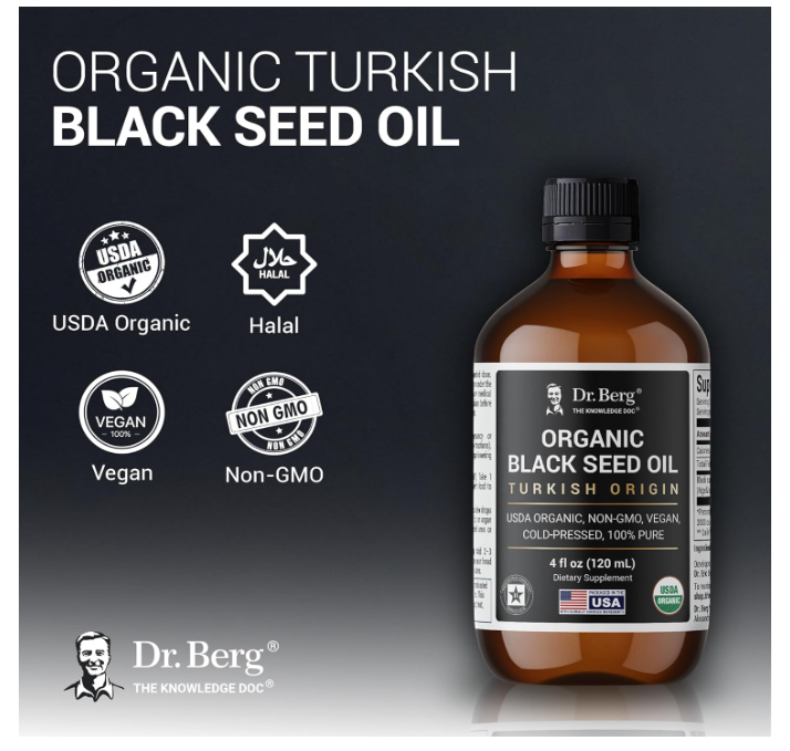 Dr. Berg Organic Black Seed Oil - 120ML