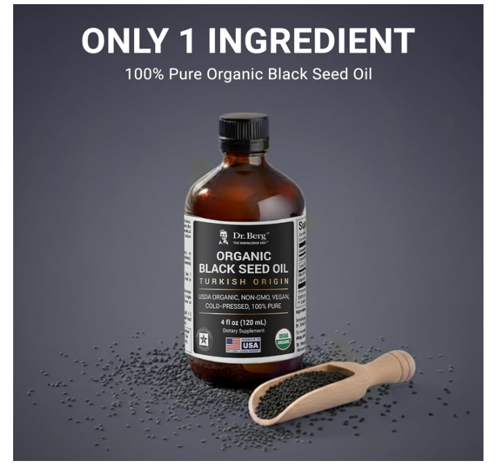 Dr. Berg Organic Black Seed Oil - 120ML