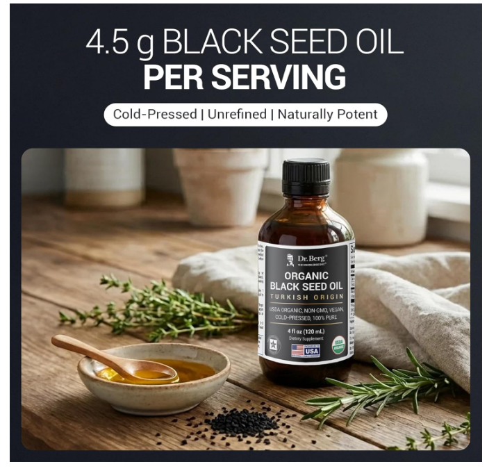 Dr. Berg Organic Black Seed Oil - 120ML