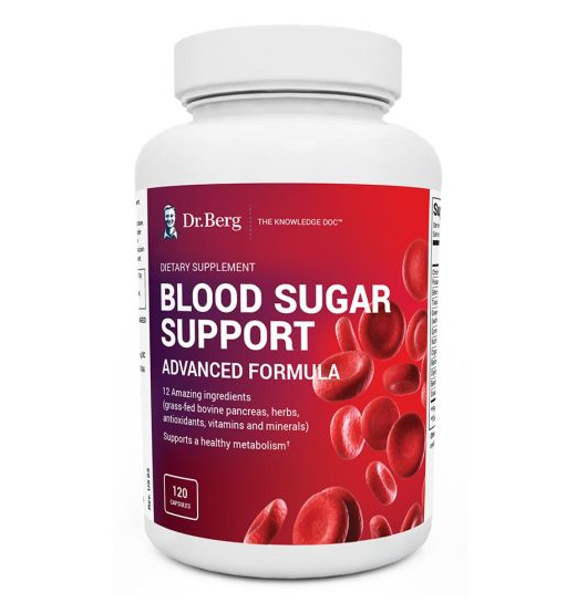 Dr. Berg Blood Sugar Support Advanced Formula 120 Capsules (Expiration Date - June 2024)