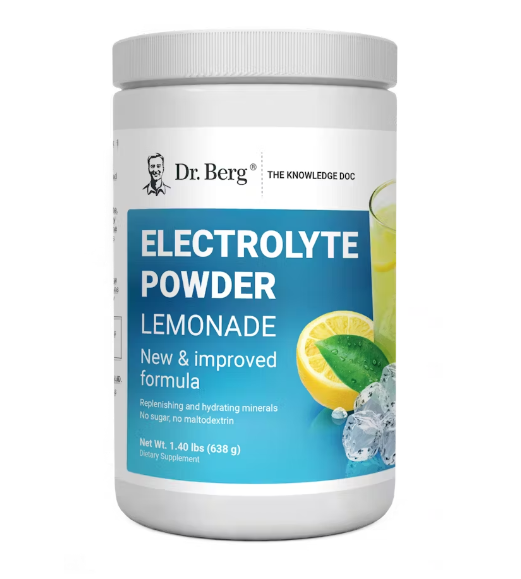 Dr. Berg Electrolyte Powder Lemonade 100-Servings