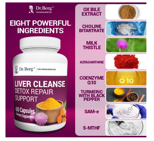 Dr. Berg Liver Cleanse Detox Repair Support 60 Capsules