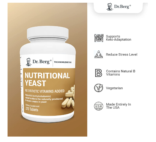 Dr. Berg Nutritional Yeast 270 Tablets