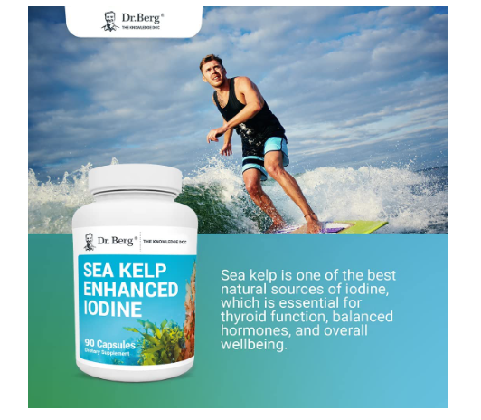 Dr. Berg Sea Kelp Enhanced Iodine 90 Capsules