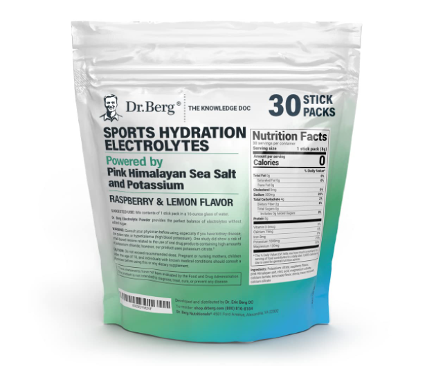 Dr. Berg Sports Hydration Electrolytes 30-Sticks