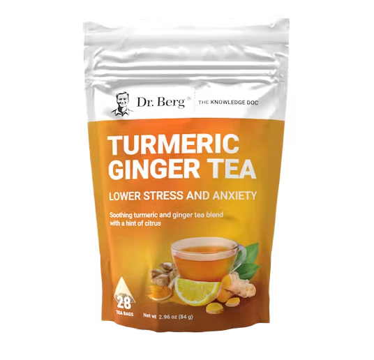 Dr. Berg Turmeric Ginger Tea 28 Teabags