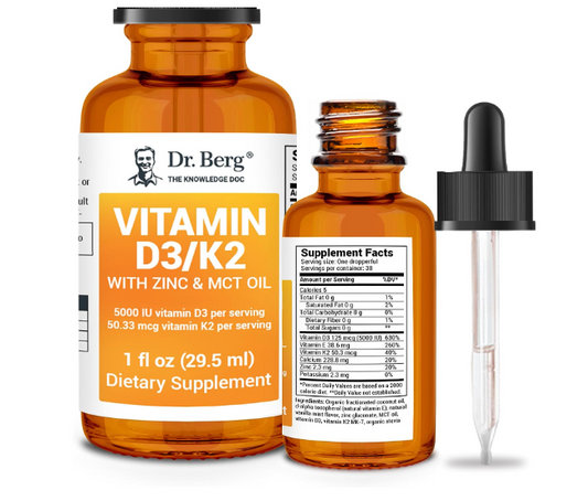 Dr. Berg Vitamin D3 & K2 with Zinc & MCT Oil 29.5 ML