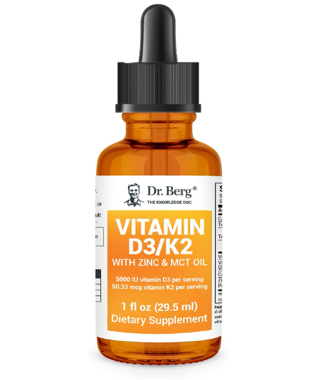 Dr. Berg Vitamin D3 & K2 with Zinc & MCT Oil 29.5 ML