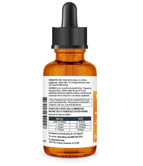 Dr. Berg Vitamin D3 & K2 with Zinc & MCT Oil 29.5 ML