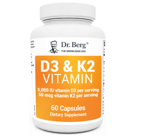 Dr. Berg Vitamin D3 & K2 5,000 IU 60 Capsules