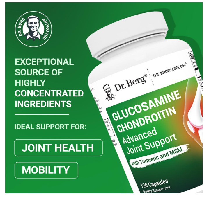 Dr. Berg Glucosamine Chondroitin Advanced Joint Support 120ct
